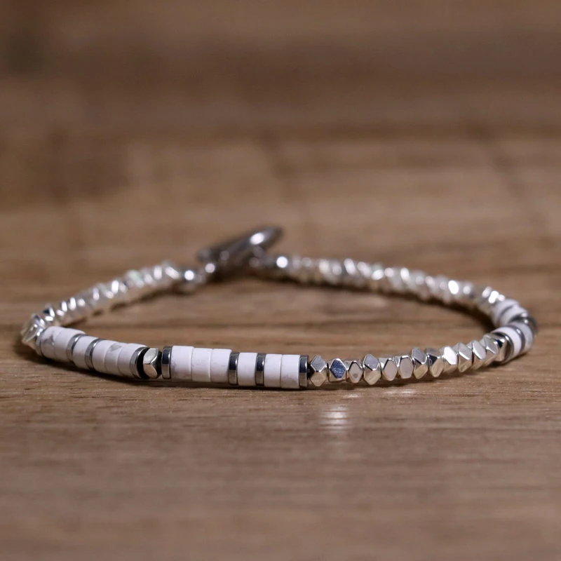 Sleek Hematite & Stainless Steel Bracelet - Image 13