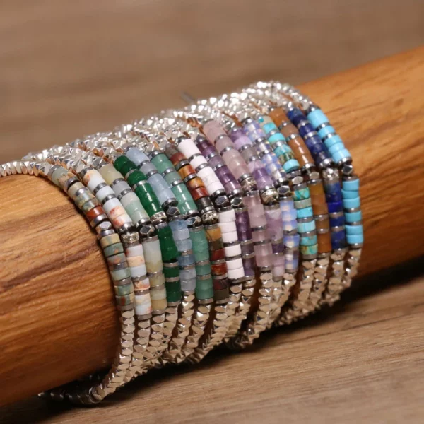 Sleek Hematite & Stainless Steel Bracelet