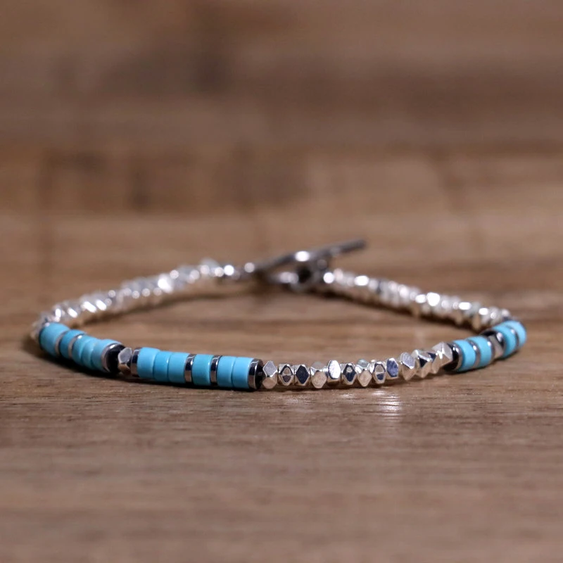 Sleek Hematite & Stainless Steel Bracelet - Image 17