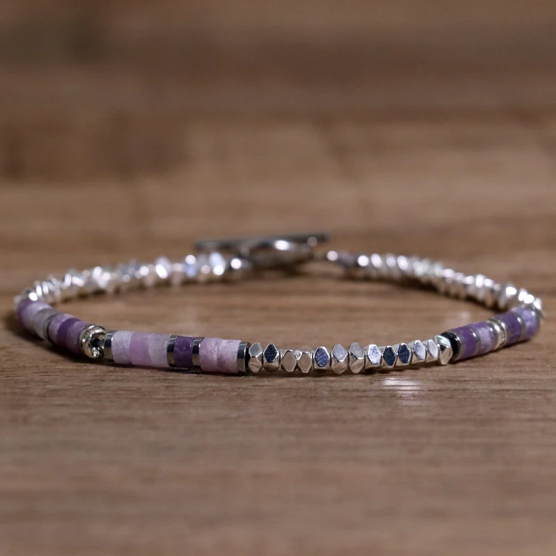Sleek Hematite & Stainless Steel Bracelet - Image 14