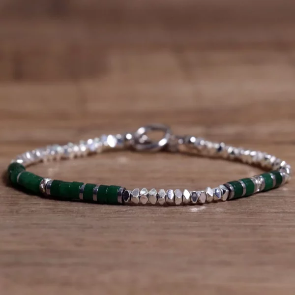 Sleek Hematite & Stainless Steel Bracelet