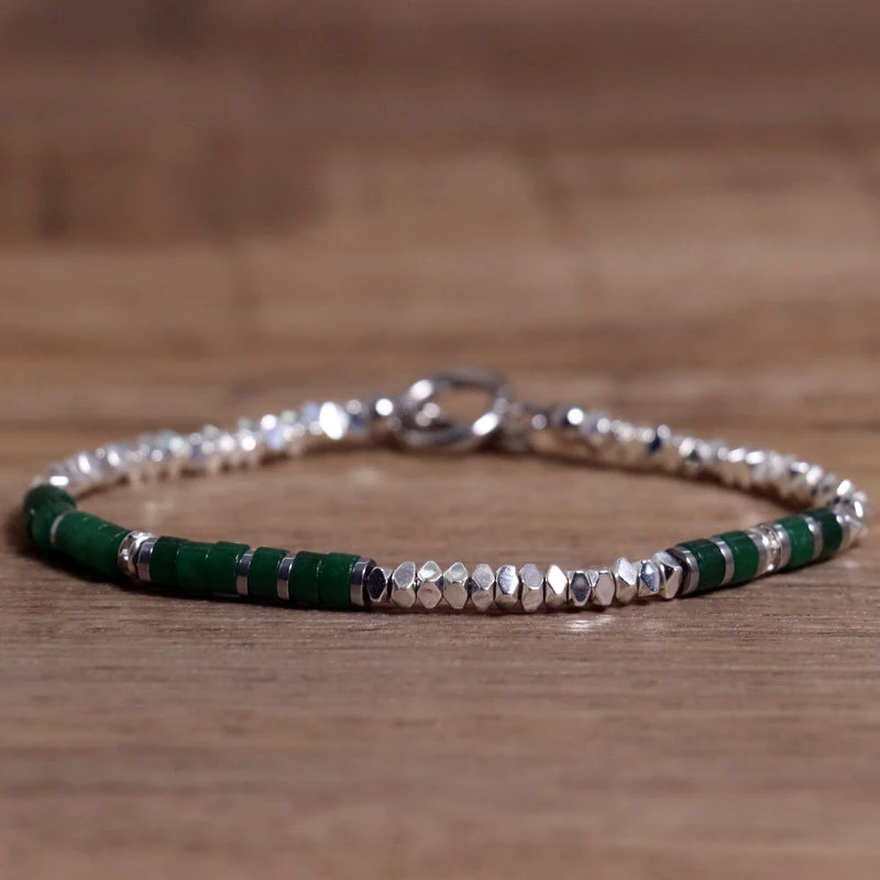 Sleek Hematite & Stainless Steel Bracelet - Image 9