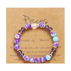 12 Constellation Crystal Beaded Bracelets for Women Men Natural Stone Handmade Cancer Virgo Leo Bangle Energy Friendship Jewelry - Image 15