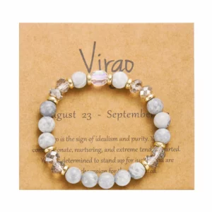 12 Constellation Crystal Beaded Bracelets for Women Men Natural Stone Handmade Cancer Virgo Leo Bangle Energy Friendship Jewelry - Image 12
