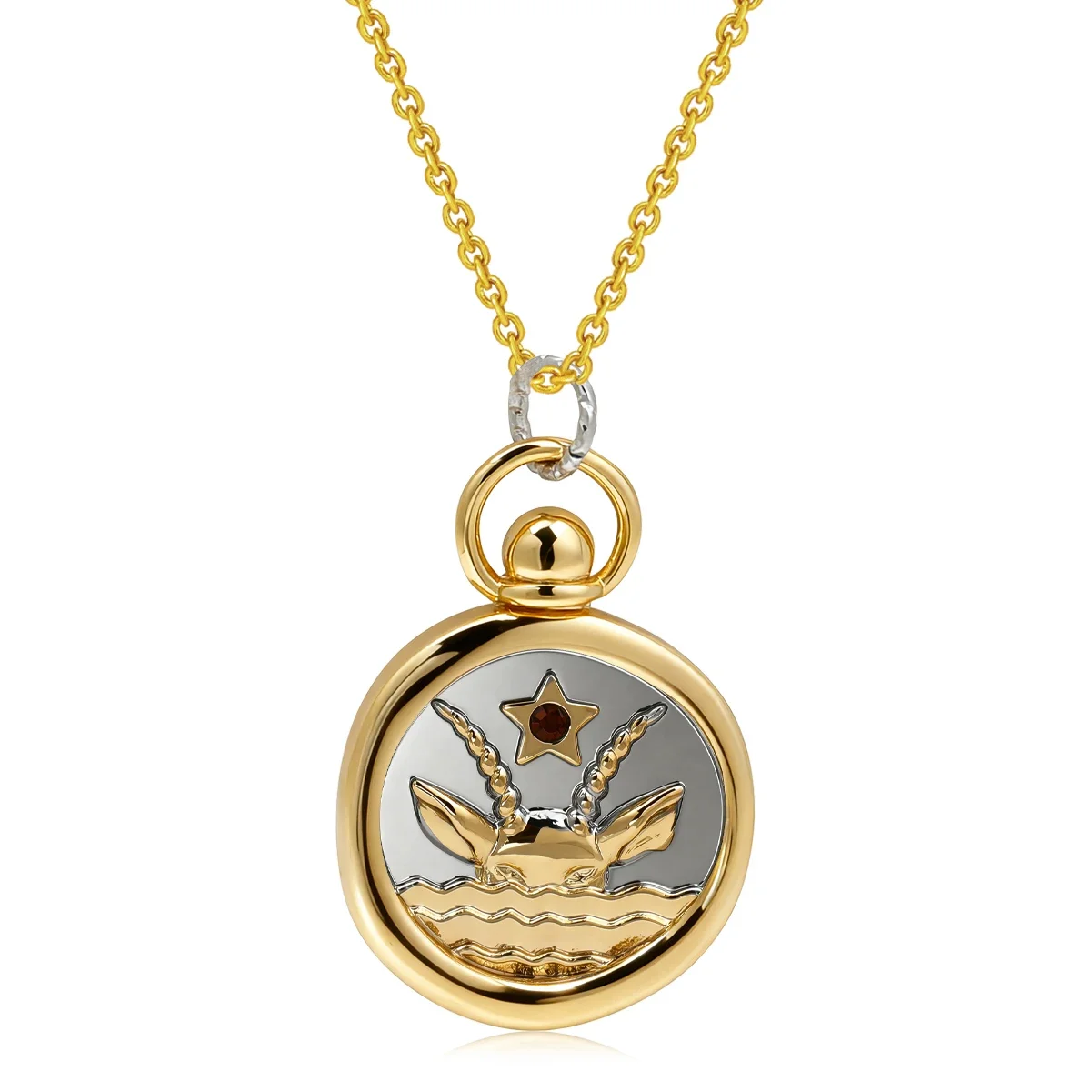 12 Zodiac Sign Necklace Creative Tarot Card Round Pendant Necklace Unisex Jewelry for Men and Women Holiday Commemorative Gift - Image 16