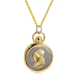 12 Zodiac Sign Necklace Creative Tarot Card Round Pendant Necklace Unisex Jewelry for Men and Women Holiday Commemorative Gift - Image 14