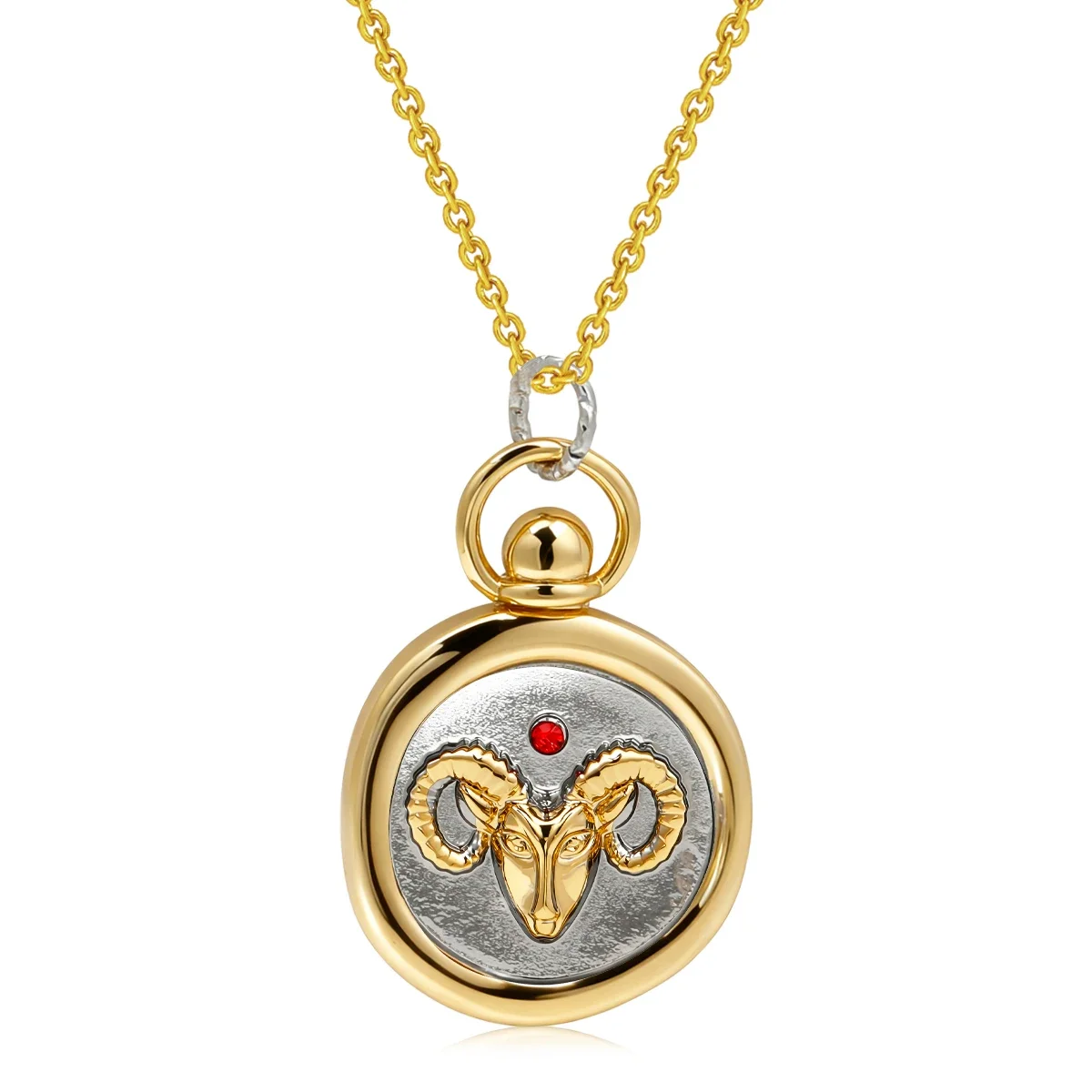 12 Zodiac Sign Necklace Creative Tarot Card Round Pendant Necklace Unisex Jewelry for Men and Women Holiday Commemorative Gift - Image 13