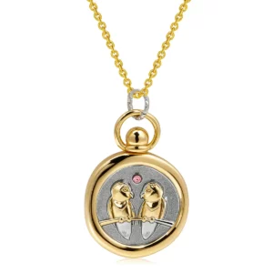 12 Zodiac Sign Necklace Creative Tarot Card Round Pendant Necklace Unisex Jewelry for Men and Women Holiday Commemorative Gift - Image 9