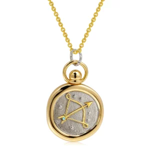 12 Zodiac Sign Necklace Creative Tarot Card Round Pendant Necklace Unisex Jewelry for Men and Women Holiday Commemorative Gift - Image 8