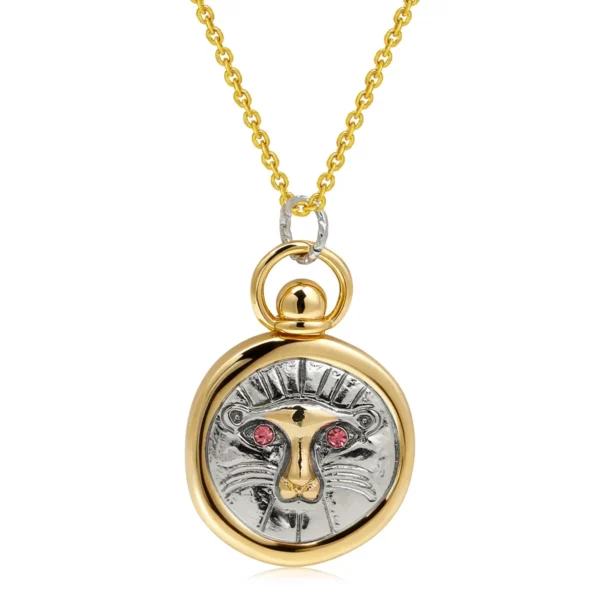 12 Zodiac Sign Necklace Creative Tarot Card Round Pendant Necklace Unisex Jewelry for Men and Women Holiday Commemorative Gift