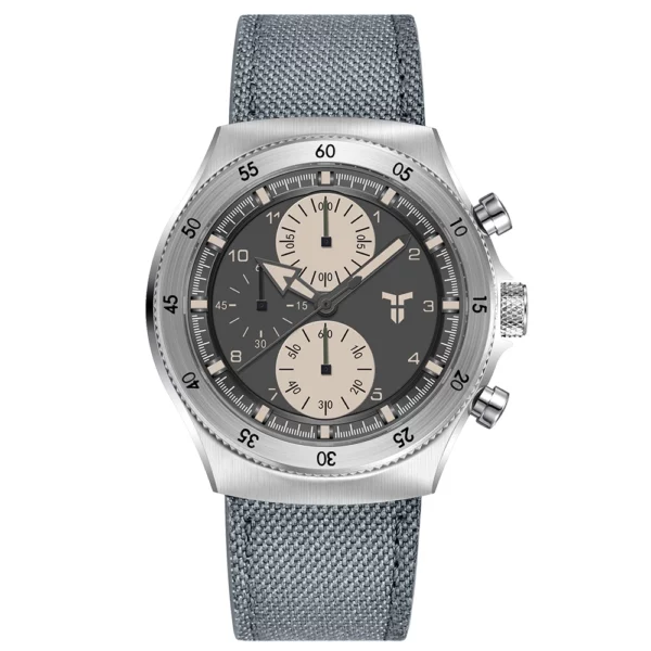 Men's Sport Watch, Dual Time, Sapphire dual color blue and green