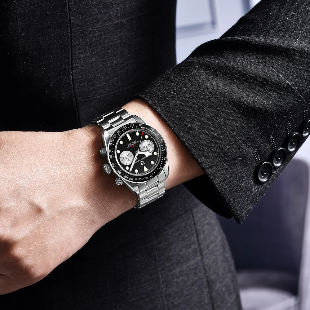 Pagani Design Panda Dial Chronograph Watch for Men - Image 2