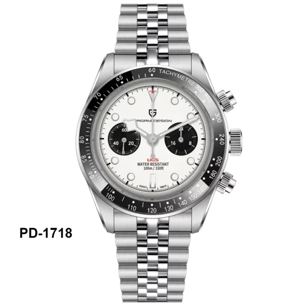 Pagani Design Panda Dial Chronograph Watch for Men