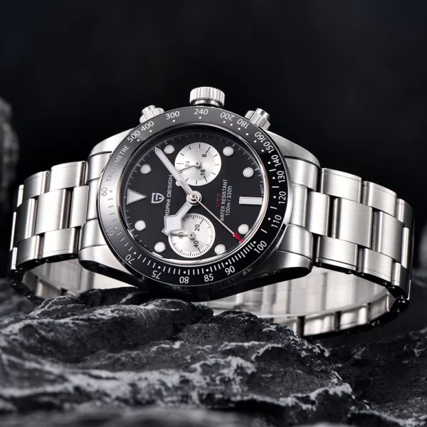 Pagani Design Panda Dial Chronograph Watch for Men
