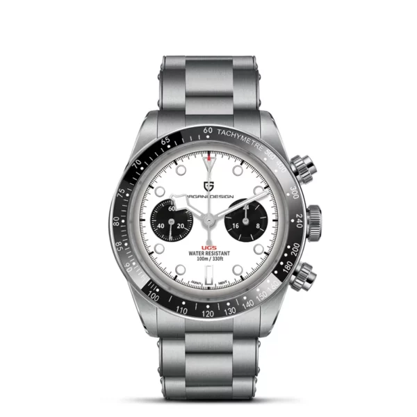 Pagani Design Panda Dial Chronograph Watch for Men