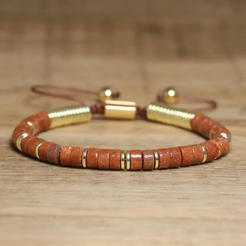 Boho Stone Bracelet Bundle, Tiger Eye & Smoky Quartz - Image 2
