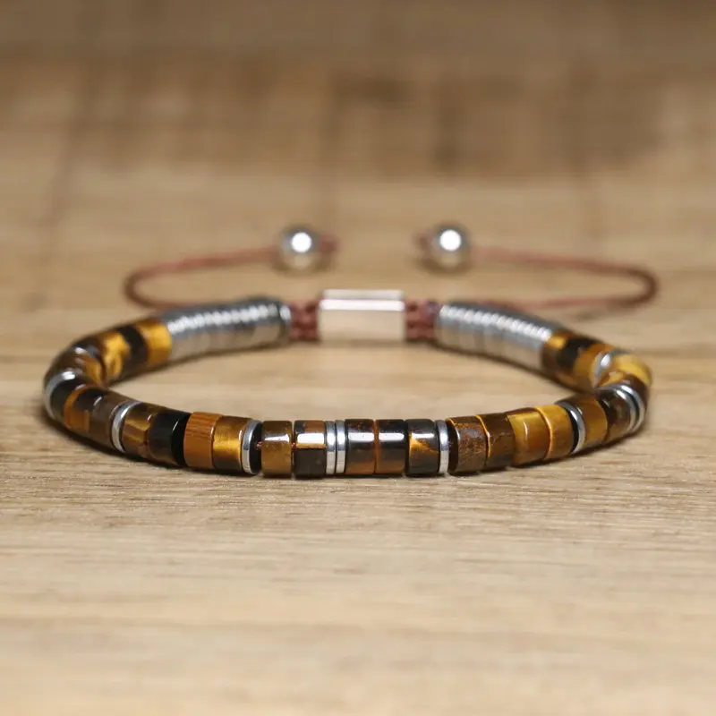 Boho Stone Bracelet Bundle, Tiger Eye & Smoky Quartz - Image 7