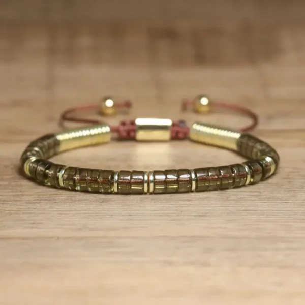 Boho Stone Bracelet Bundle, Tiger Eye & Smoky Quartz