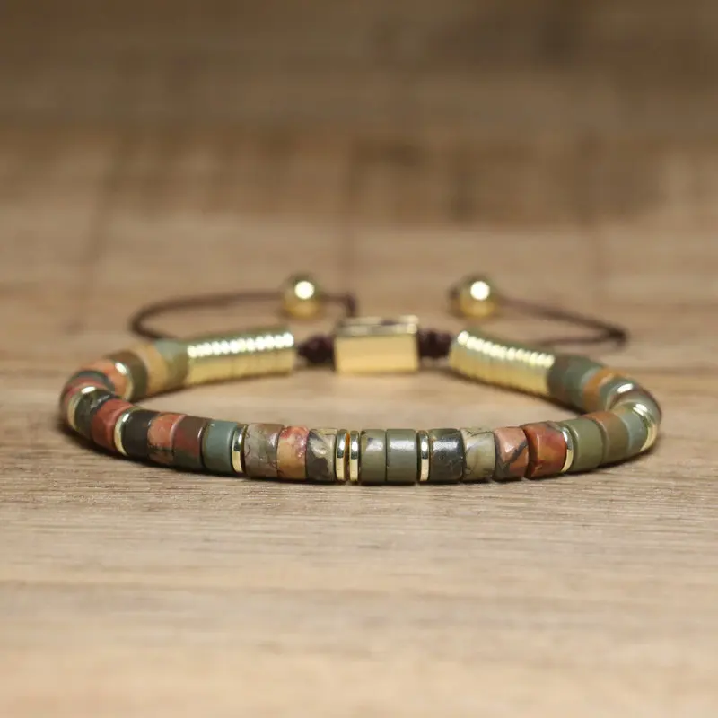 Boho Stone Bracelet Bundle, Tiger Eye & Smoky Quartz - Image 4
