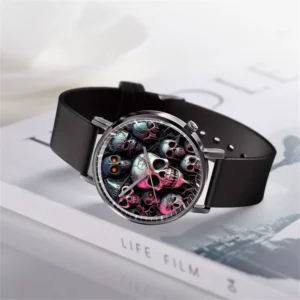 Boy's Watch Halloween Fashion Skull Quartz Watch Men's Bracelet Watch Reloj V168 - Image 3