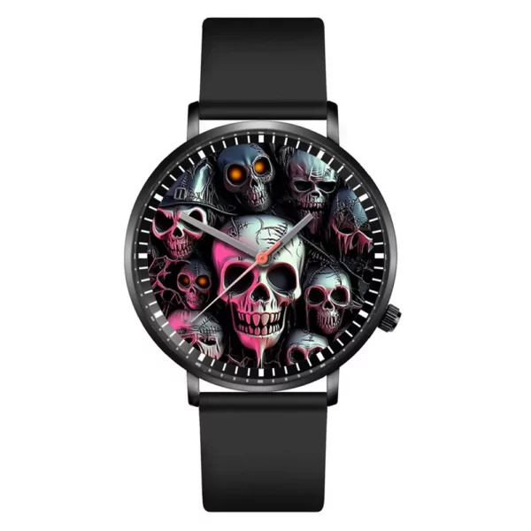 Boy's Watch Halloween Fashion Skull Quartz Watch Men's Bracelet Watch Reloj V168