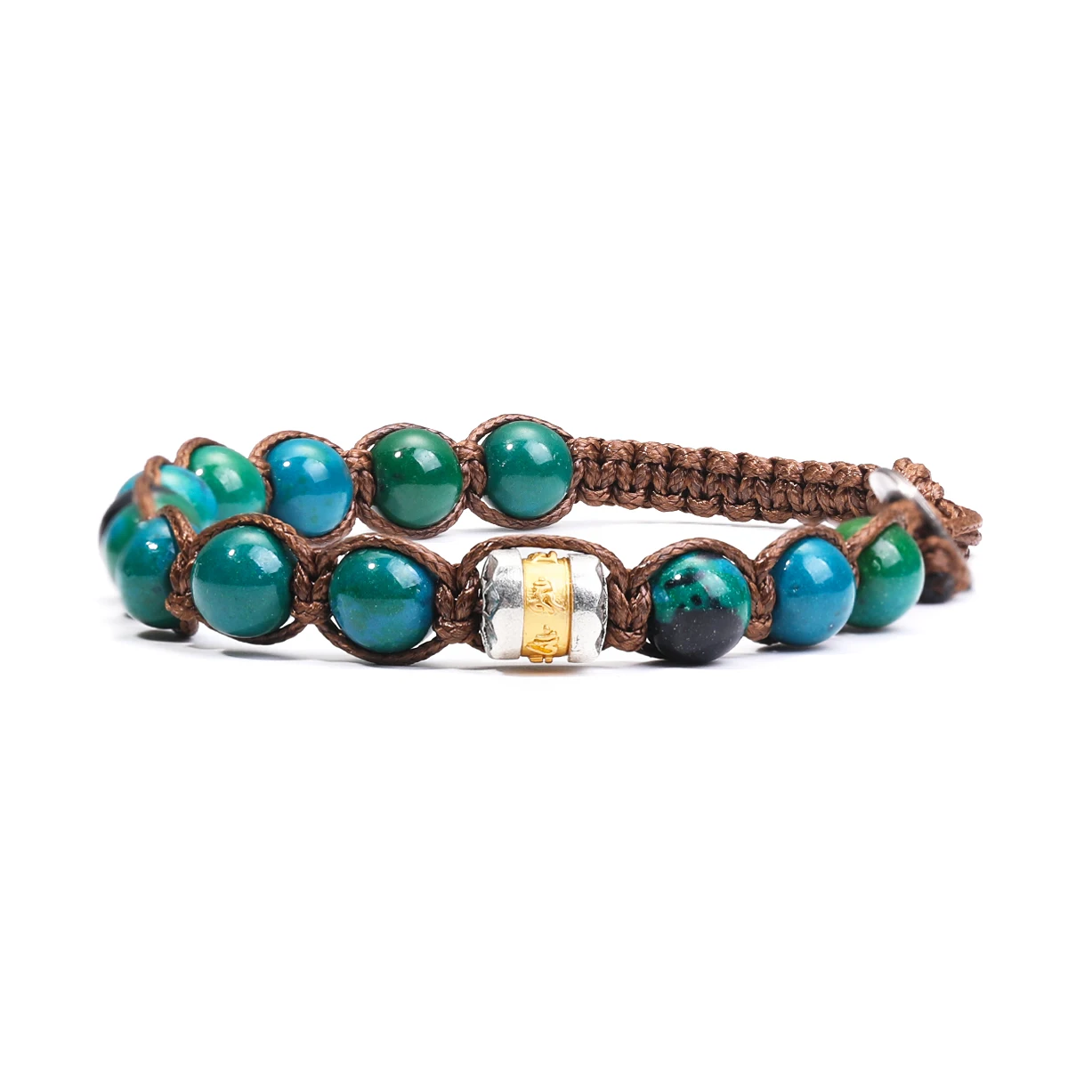 Classic Men's Bracelet With 8mm Natural Stone Round Bead Handcrafted Adjustable Tibetan Buddhist Scripture Bracelet Jewelry Gift - Image 7