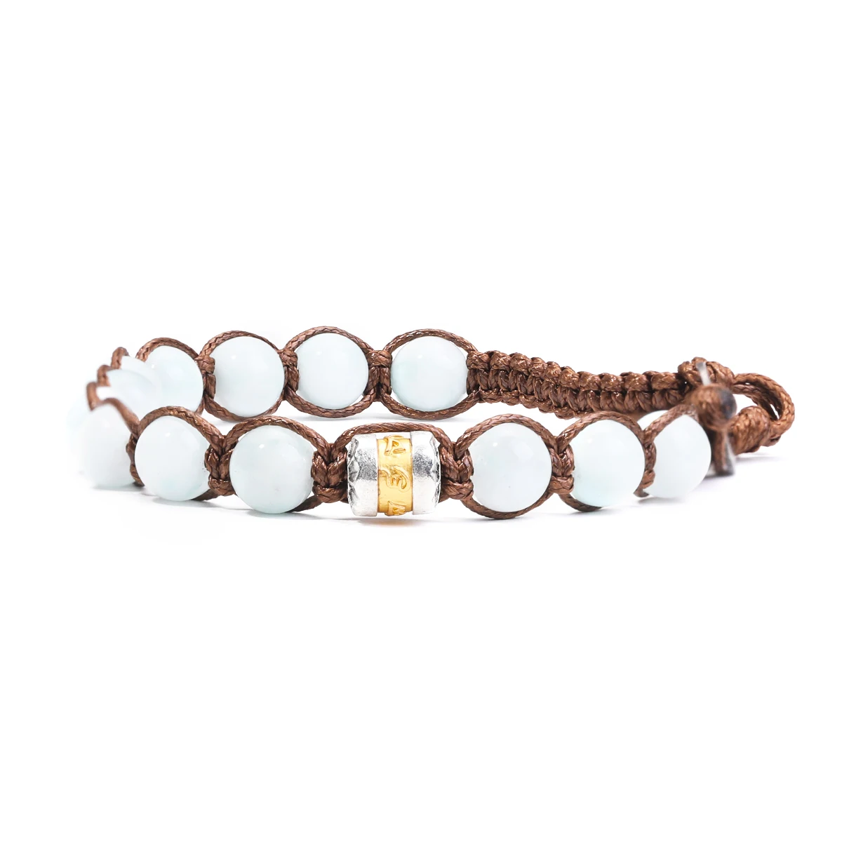 Classic Men's Bracelet With 8mm Natural Stone Round Bead Handcrafted Adjustable Tibetan Buddhist Scripture Bracelet Jewelry Gift - Image 11