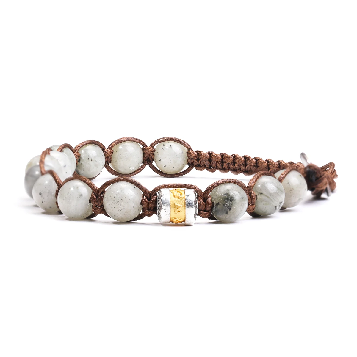 Classic Men's Bracelet With 8mm Natural Stone Round Bead Handcrafted Adjustable Tibetan Buddhist Scripture Bracelet Jewelry Gift - Image 12