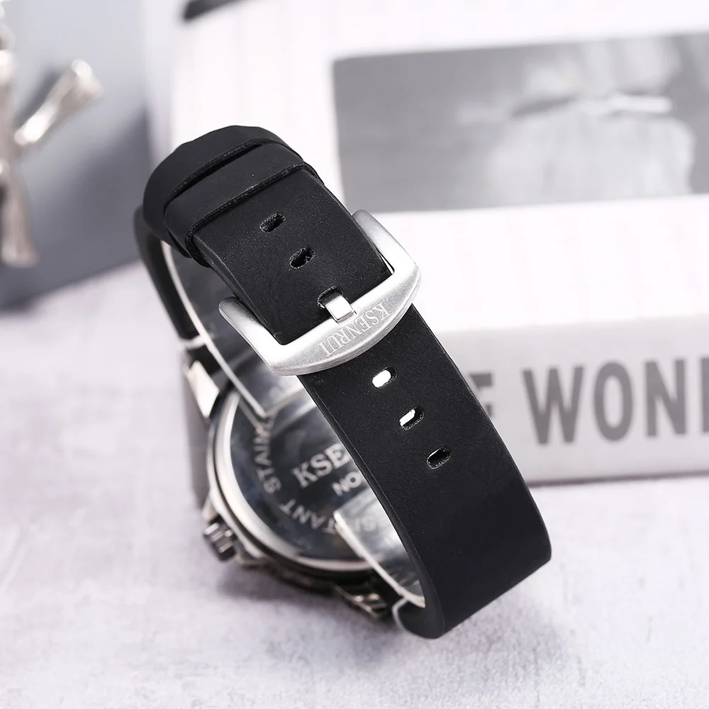 Cool Mens Watch Skull Face Design Fashion Steel Leather Strap Retro Quartz Watch Men Male Clock Reloj Hombre Gifts Drop Shipping - Image 2