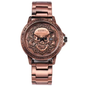 Cool Mens Watch Skull Face Design Fashion Steel Leather Strap Retro Quartz Watch Men Male Clock Reloj Hombre Gifts Drop Shipping - Image 10