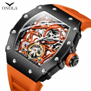 ONOLA Hollow Rudder Flywheel Automatic Mechanical Watch - Image 2