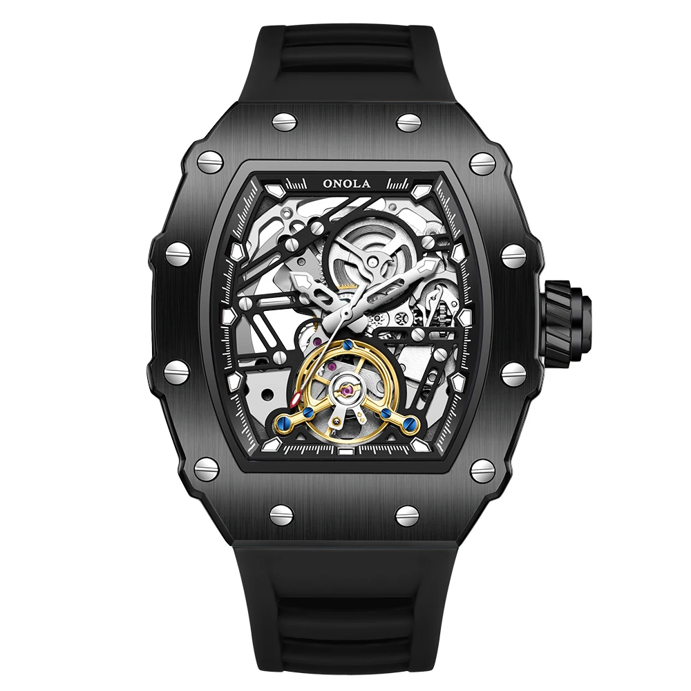 ONOLA Hollow Rudder Flywheel Automatic Mechanical Watch - Image 9