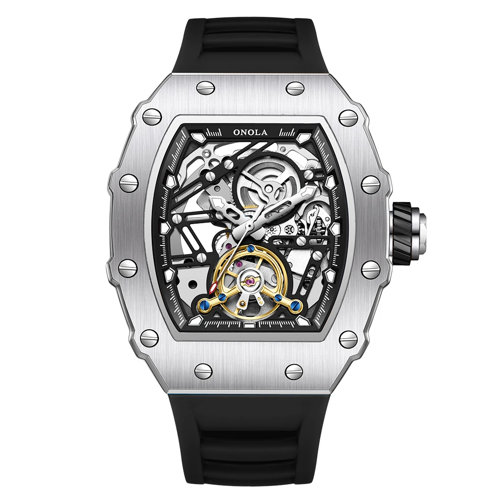 ONOLA Hollow Rudder Flywheel Automatic Mechanical Watch - Image 13