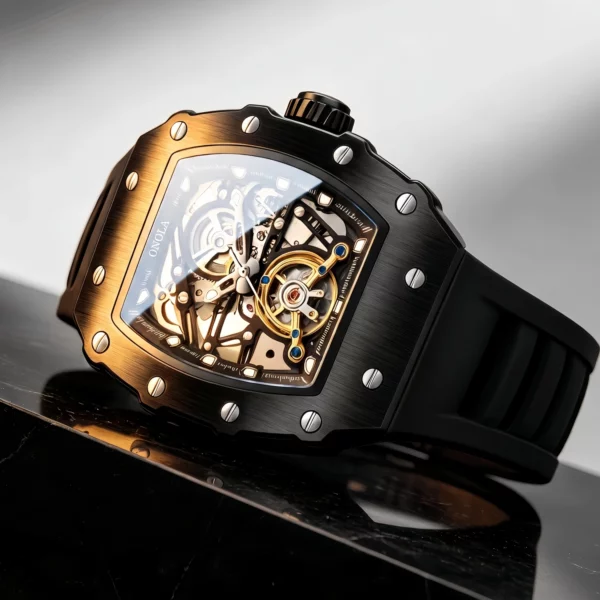 ONOLA Hollow Rudder Flywheel Automatic Mechanical Watch