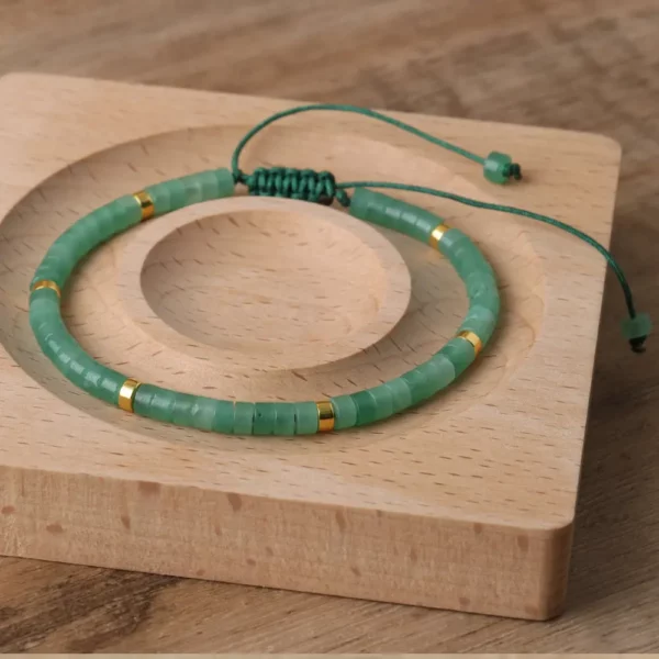 Green Aventurine Gemstone Bead Bracelet