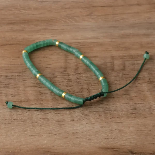 Green Aventurine Gemstone Bead Bracelet