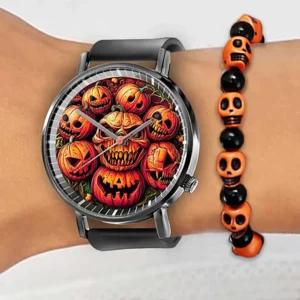 Hot Halloween Simple Skull Design Men And Women Quartz Watches Casual Black Silicone Clock Gift Watch - Image 8