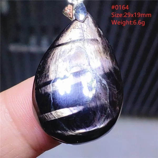 Natural Black Hypersthene Flash Egypt Pendant Women Gold Hypersthene Necklace Fashion Obsidian Pendant AAAAAAA