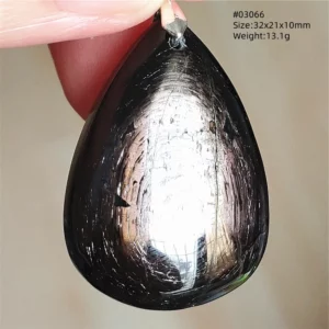Natural Black Hypersthene Flash Egypt Pendant Women Gold Hypersthene Necklace Fashion Obsidian Pendant AAAAAAA - Image 33