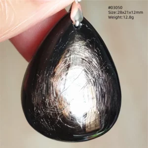 Natural Black Hypersthene Flash Egypt Pendant Women Gold Hypersthene Necklace Fashion Obsidian Pendant AAAAAAA - Image 39