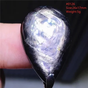 Natural Black Hypersthene Flash Egypt Pendant Women Gold Hypersthene Necklace Fashion Obsidian Pendant AAAAAAA - Image 7