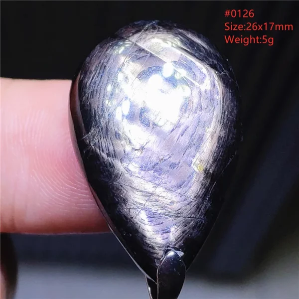 Natural Black Hypersthene Flash Egypt Pendant Women Gold Hypersthene Necklace Fashion Obsidian Pendant AAAAAAA