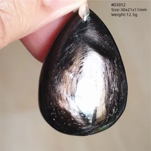Natural Black Hypersthene Flash Egypt Pendant Women Gold Hypersthene Necklace Fashion Obsidian Pendant AAAAAAA - Image 37