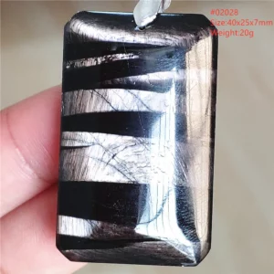 Natural Black Hypersthene Flash Egypt Pendant Women Gold Hypersthene Necklace Fashion Obsidian Pendant AAAAAAA - Image 22