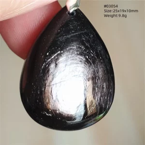 Natural Black Hypersthene Flash Egypt Pendant Women Gold Hypersthene Necklace Fashion Obsidian Pendant AAAAAAA - Image 43
