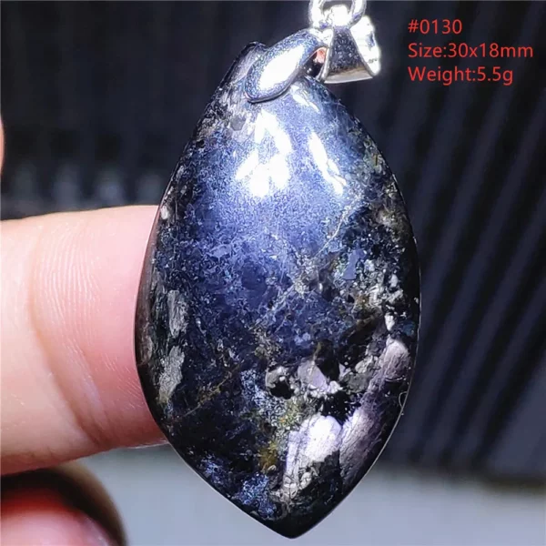 Natural Black Hypersthene Flash Egypt Pendant Women Gold Hypersthene Necklace Fashion Obsidian Pendant AAAAAAA