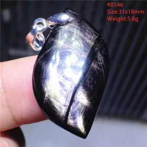 Natural Black Hypersthene Flash Egypt Pendant Women Gold Hypersthene Necklace Fashion Obsidian Pendant AAAAAAA - Image 71