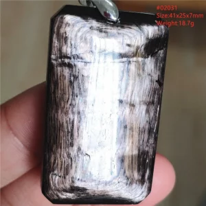 Natural Black Hypersthene Flash Egypt Pendant Women Gold Hypersthene Necklace Fashion Obsidian Pendant AAAAAAA - Image 29