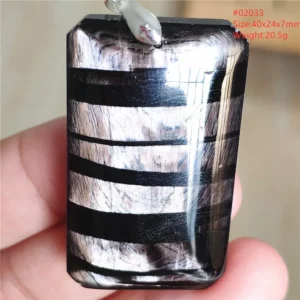 Natural Black Hypersthene Flash Egypt Pendant Women Gold Hypersthene Necklace Fashion Obsidian Pendant AAAAAAA - Image 27