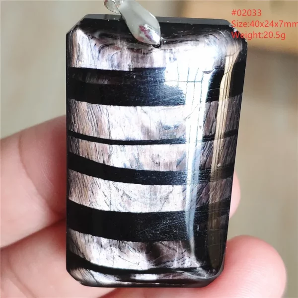 Natural Black Hypersthene Flash Egypt Pendant Women Gold Hypersthene Necklace Fashion Obsidian Pendant AAAAAAA